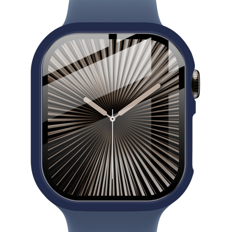 For Apple Watch Series 10/11 42mm imak Integrated Watch Case with Film(Blue)