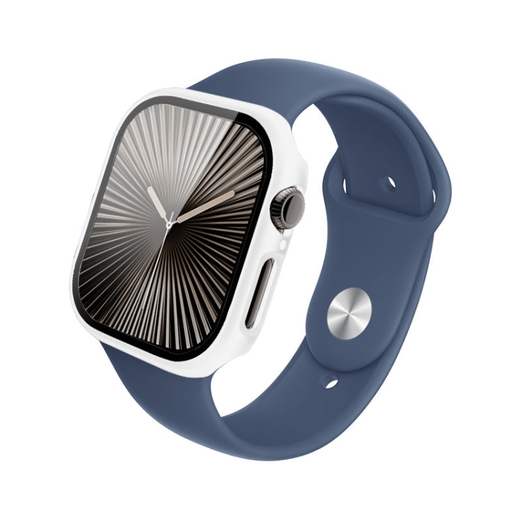 For Apple Watch Series 10/11 46mm imak Integrated Watch Case with Film(White)