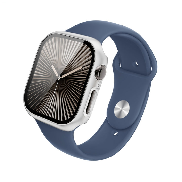 For Apple Watch Series 10/11 46mm imak Integrated Watch Case with Film(Silver)