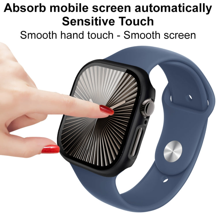For Apple Watch Series 10/11 42mm imak Integrated Watch Case with Film(Silver)