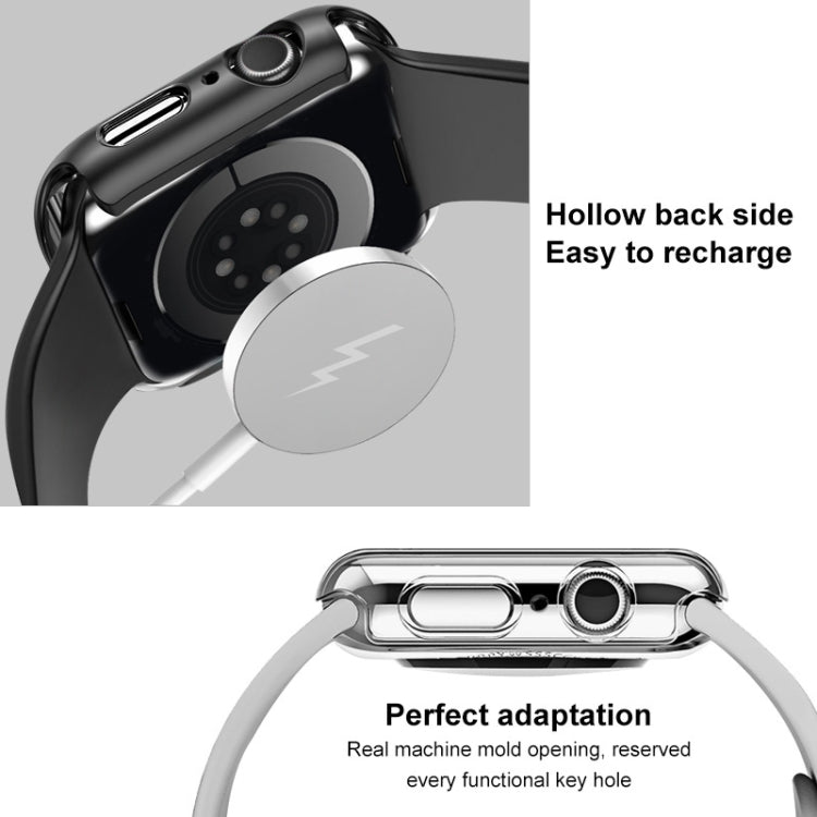 For Apple Watch Series 10/11 42mm imak Integrated Watch Case with Film(Black)