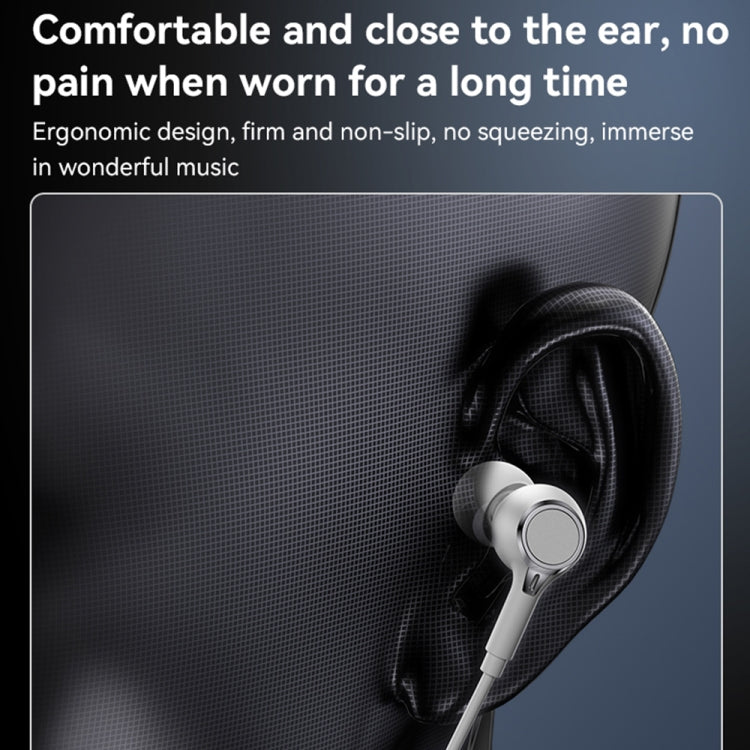 Yesido YH53 3.5mm In-Ear Wired Earphone, Length: 1.2m(White)