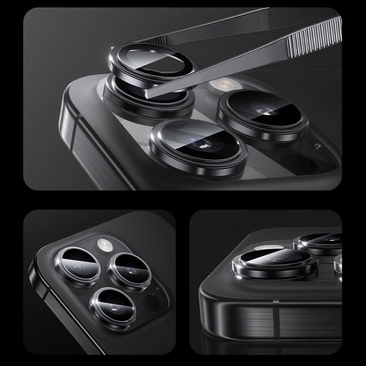 For iPhone 16 Pro Max Benks King Kong Series Corning Single Metal Lens Protective Film(Silver)