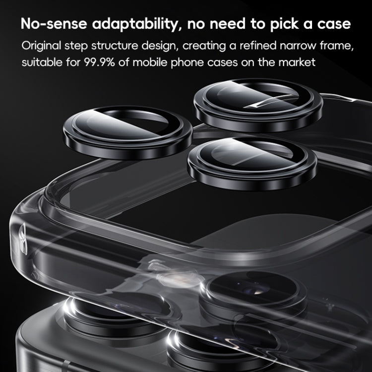 For iPhone 16 Pro Max Benks King Kong Series Corning Single Metal Lens Protective Film(Silver)