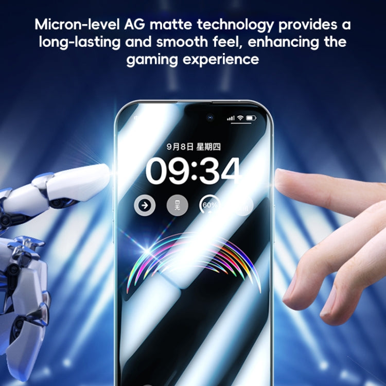 For iPhone 16 Pro Max Benks Ice Sense Gaming Frosted Tempered Glass Film