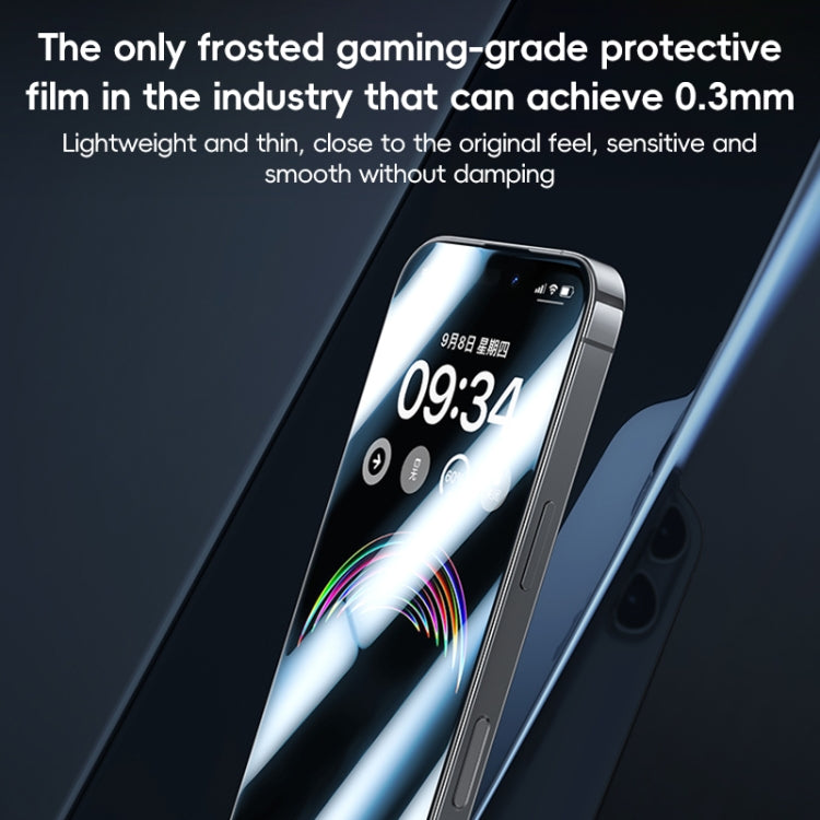 For iPhone 16 Pro Benks Ice Sense Gaming Frosted Tempered Glass Film