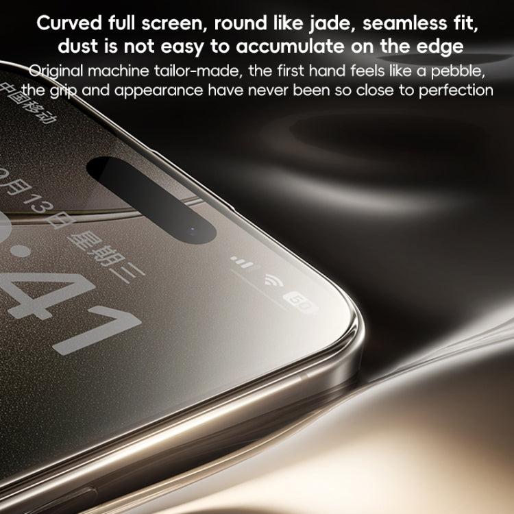For iPhone 16 Benks Black Gold Series 3D Heat Bending Full Glue Full Coverage HD Tempered Film