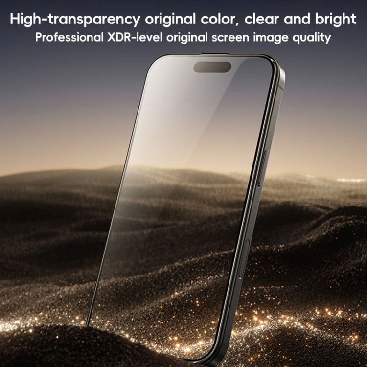 For iPhone 16 Plus Benks Black Gold Series 3D Heat Bending Full Glue Full Coverage HD Tempered Film