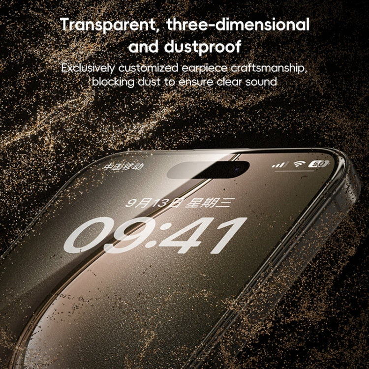 For iPhone 16 Pro Benks Black Gold Series 3D Heat Bending Full Glue Full Coverage HD Tempered Film