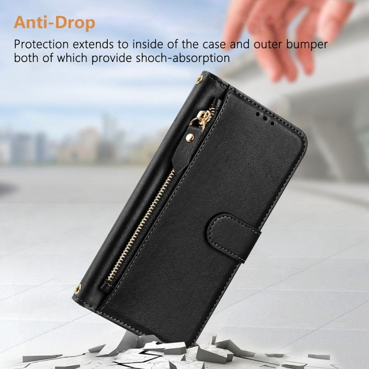 Multi-Card Slots Zipper Wallet Leather Phone Case, For iPhone 14 Pro Max, For iPhone SE 2022 / 2020 / 8 / 7, For iPhone 13 Pro Max, For iPhone 13 Pro