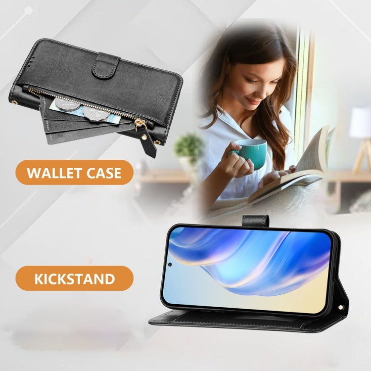 Multi-Card Slots Zipper Wallet Leather Phone Case, For iPhone 17e / 16e, For iPhone 17 Pro Max, For iPhone 17 Pro, For iPhone 17