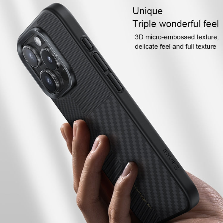 For iPhone 16 Pro Max Benks Montage MagSafe Kevlar Fiber Phone Case(Black)