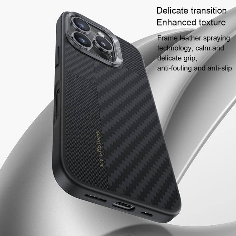 For iPhone 16 Pro Max Benks Montage MagSafe Kevlar Fiber Phone Case(Black)