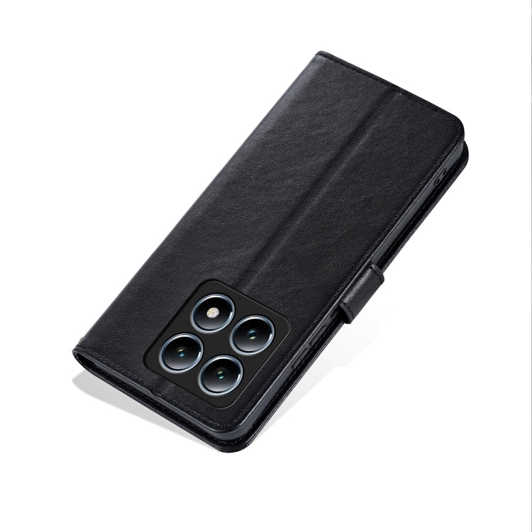 For Xiaomi 14T AZNS Sheepskin Texture Flip Leather Phone Case(Black)