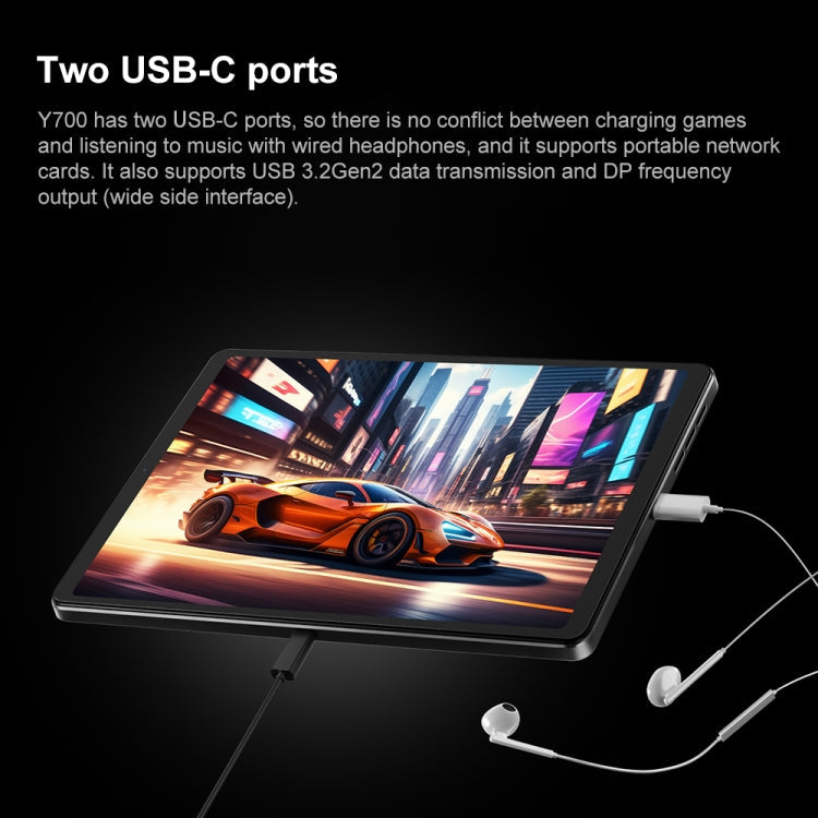 Lenovo LEGION Y700 2025 8.8 inch WiFi Gaming Tablet, 12GB+256GB, Android 14, Qualcomm Snapdragon 8 Gen3 Octa Core(Black)