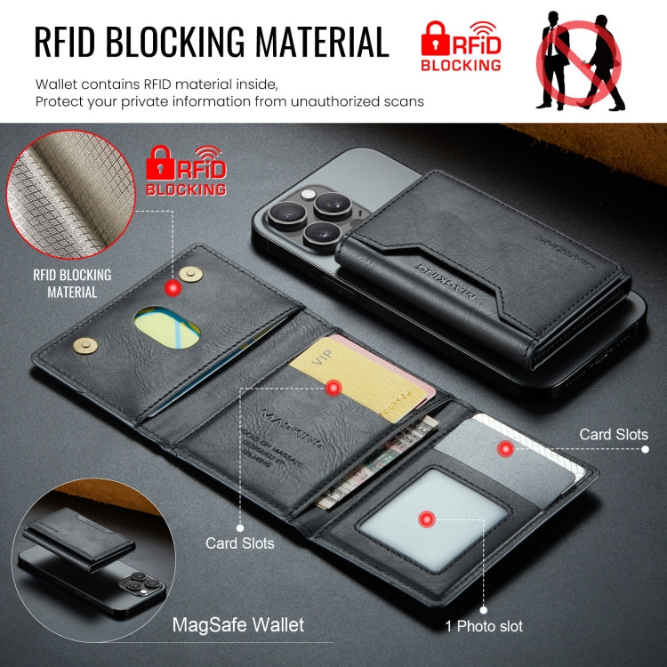 MAGKING K2 Series MagSafe RFID Card Bag(Black)
