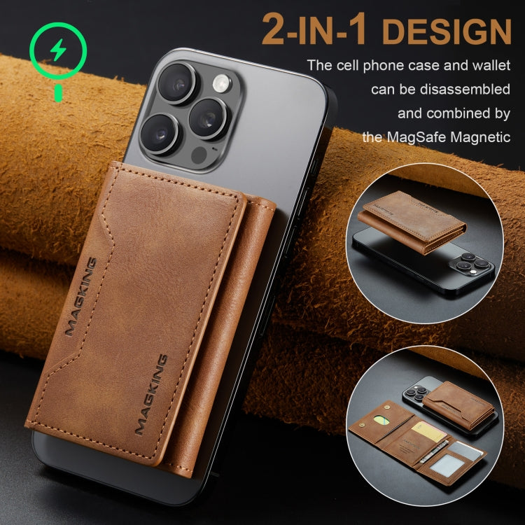 MAGKING K2 Series MagSafe RFID Card Bag(Brown)