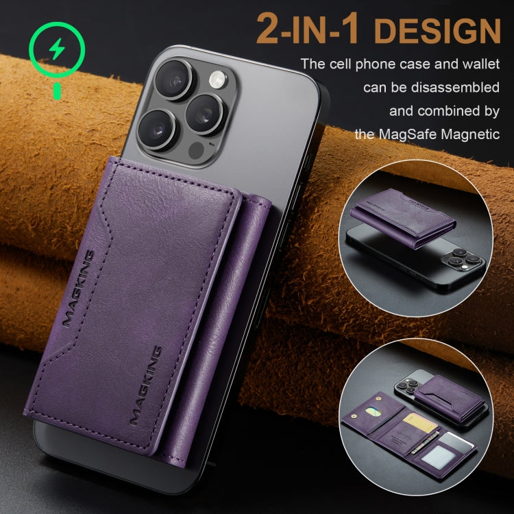 MAGKING K2 Series MagSafe RFID Card Bag(Purple)