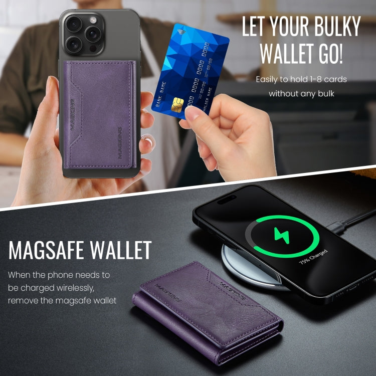 MAGKING K2 Series MagSafe RFID Card Bag(Purple)