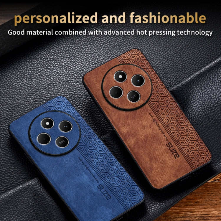 For Xiaomi Poco C75 AZNS 3D Embossed Skin Feel Phone Case(Black)
