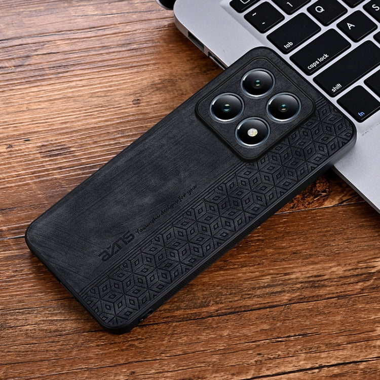 For Xiaomi 14T AZNS 3D Embossed Skin Feel Phone Case(Black)