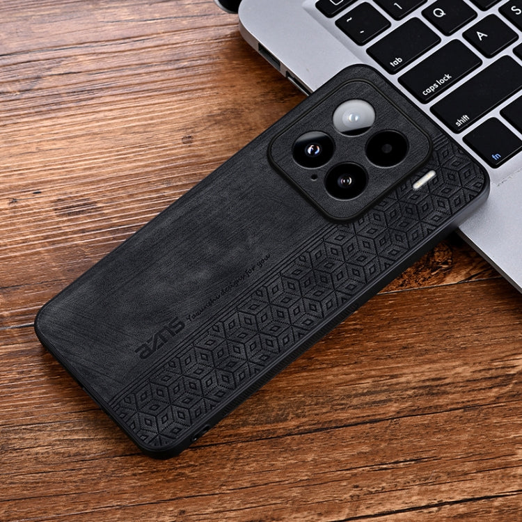For Xiaomi 15 AZNS 3D Embossed Skin Feel Phone Case(Black)