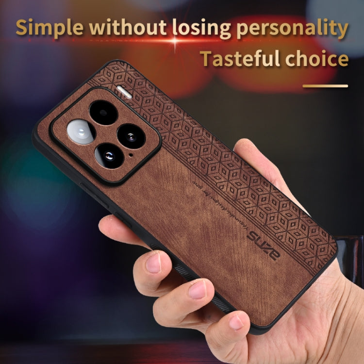 For Xiaomi 15 AZNS 3D Embossed Skin Feel Phone Case(Dark Green)
