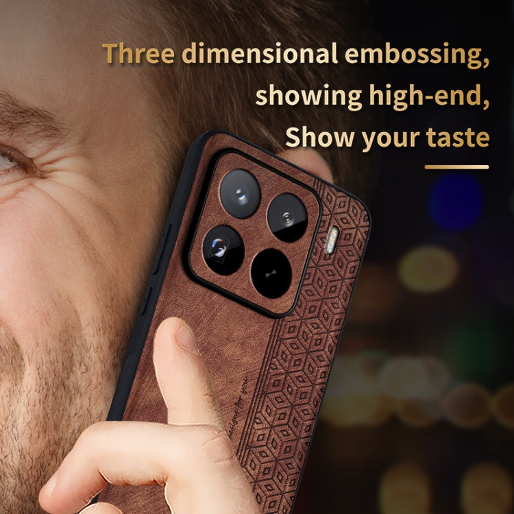 For Xiaomi 15 Pro AZNS 3D Embossed Skin Feel Phone Case(Dark Green)