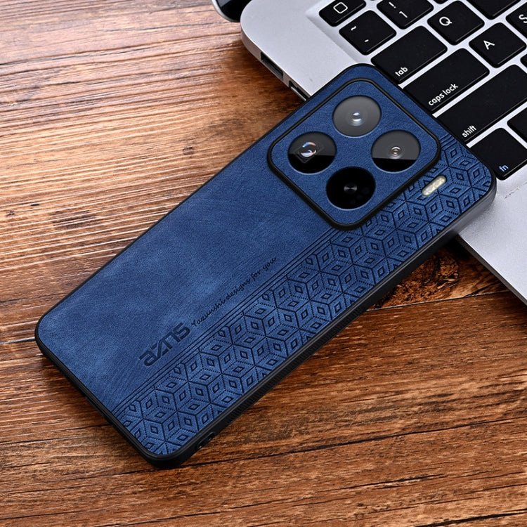 For Xiaomi 15 Pro AZNS 3D Embossed Skin Feel Phone Case(Sapphire Blue)