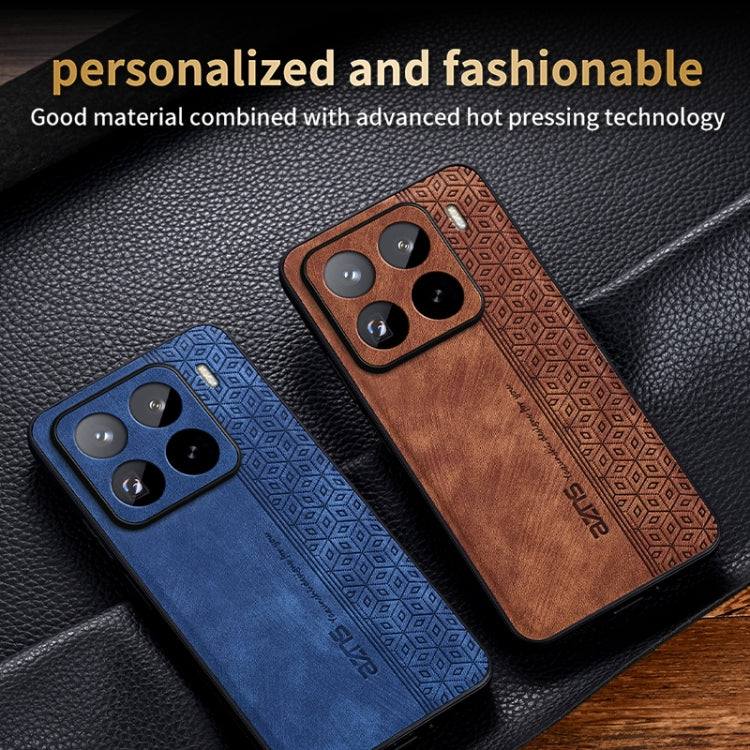 For Xiaomi 15 Pro AZNS 3D Embossed Skin Feel Phone Case(Purple)
