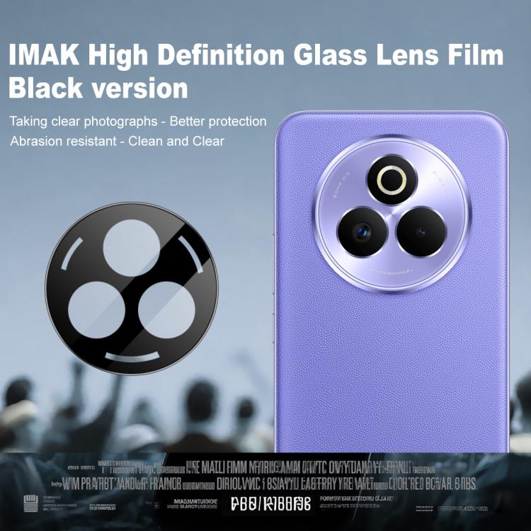 For Realme P3 Pro 5G IMAK Rear Camera Lens Glass Film Black Version