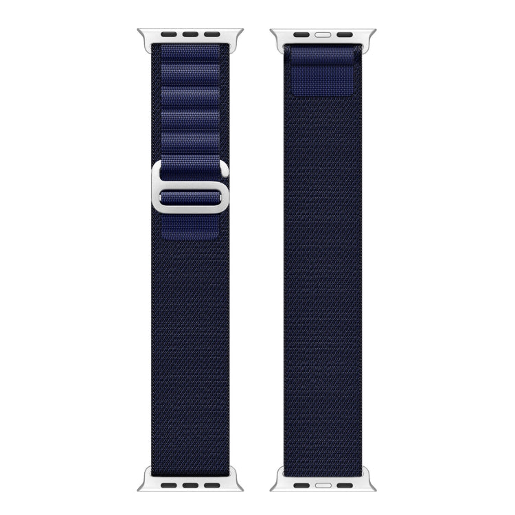 For Apple Watch 46mm / 49mm / 45mm / 44mm DUX DUCIS GS Series Nylon Loop Watch Band(Navy Blue)