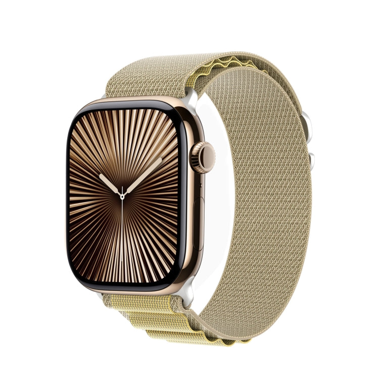 For Apple Watch 42mm / 41mm / 40mm / 38mm DUX DUCIS GS Series Nylon Loop Watch Band(Tan)