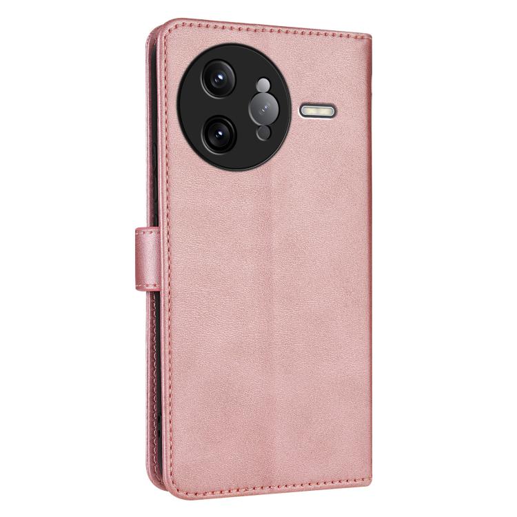 For Redmi K80 Pro AZNS Skin Feel Calf Texture Flip Leather Phone Case(Rose Gold)
