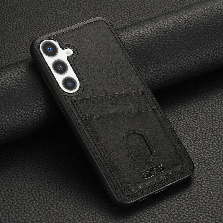 For Samsung Galaxy S24+ 5G AZNS K1 Series Card Slot Business Phone Case(Black)