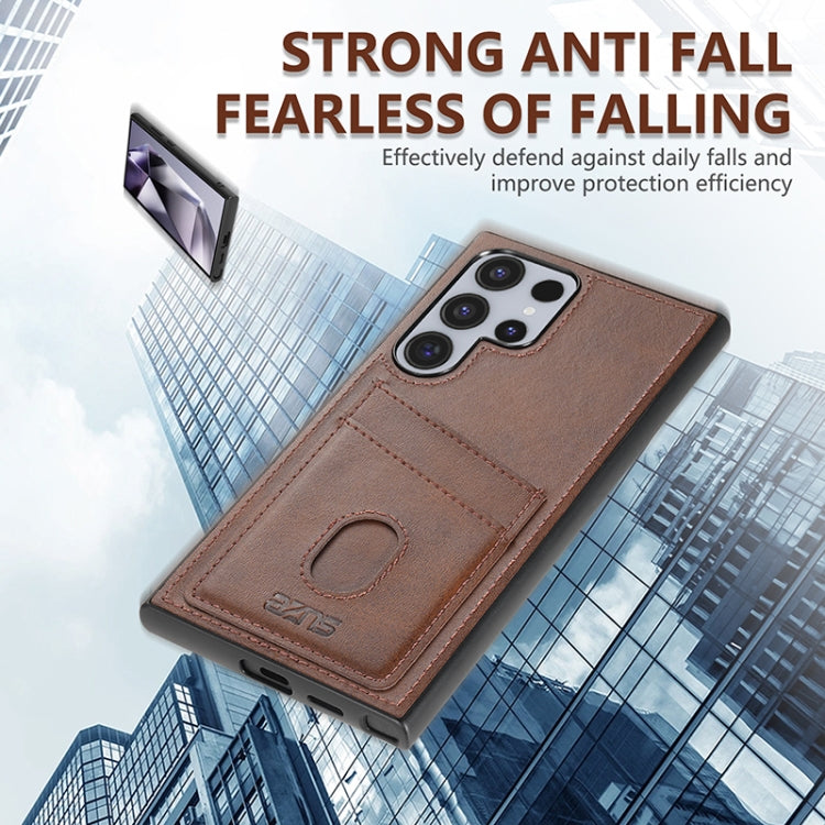 For Samsung Galaxy S24 Ultra 5G AZNS K1 Series Card Slot Business Phone Case(Blue)