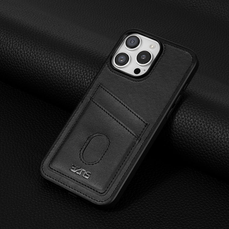 For iPhone 16 Pro AZNS K1 Series Card Slot Business Phone Case(Black)