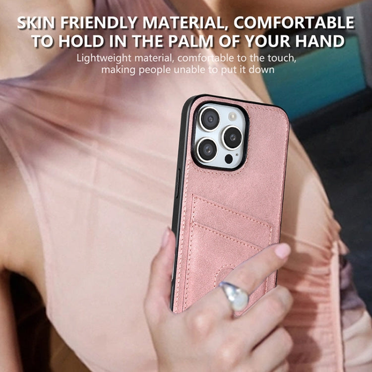 For iPhone 16 Pro AZNS K1 Series Card Slot Business Phone Case(Yellow)
