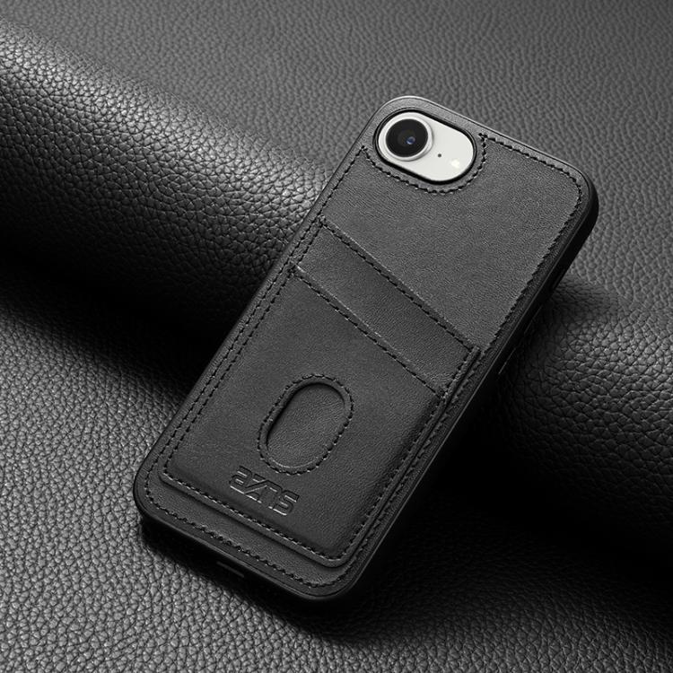 For iPhone 17e / 16e AZNS K1 Series Card Slot Business Phone Case(Black)