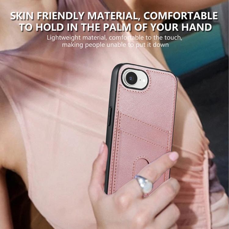For iPhone 17e / 16e AZNS K1 Series Card Slot Business Phone Case(Black)
