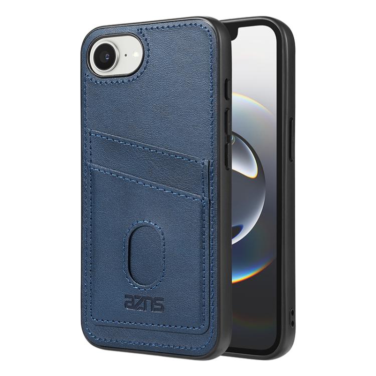 For iPhone 17e / 16e AZNS K1 Series Card Slot Business Phone Case(Blue)