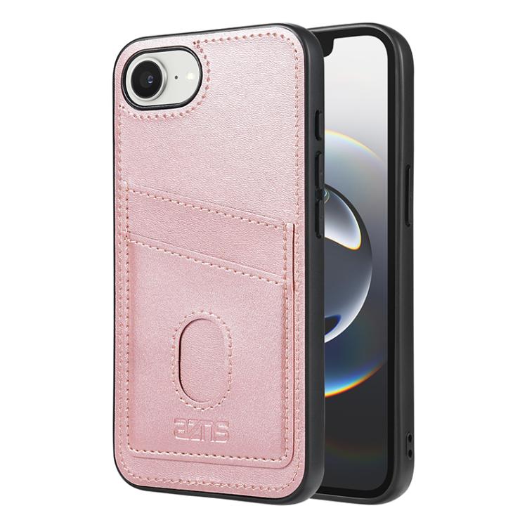 For iPhone 17e / 16e AZNS K1 Series Card Slot Business Phone Case(Pink)