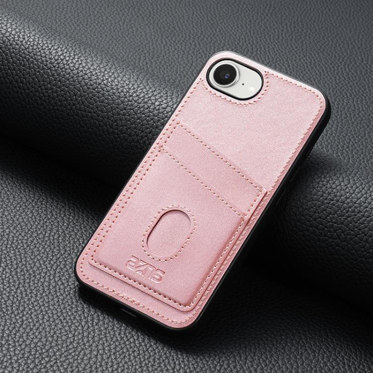 For iPhone 17e / 16e AZNS K1 Series Card Slot Business Phone Case(Pink)
