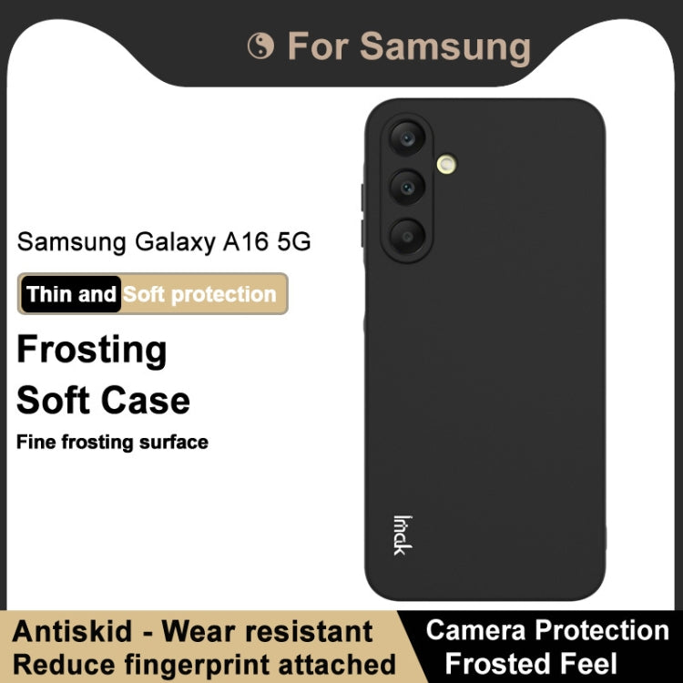 For Samsung Galaxy A16 4G / 5G IMAK UC-3 Series Shockproof Frosted TPU Phone Case(Black)
