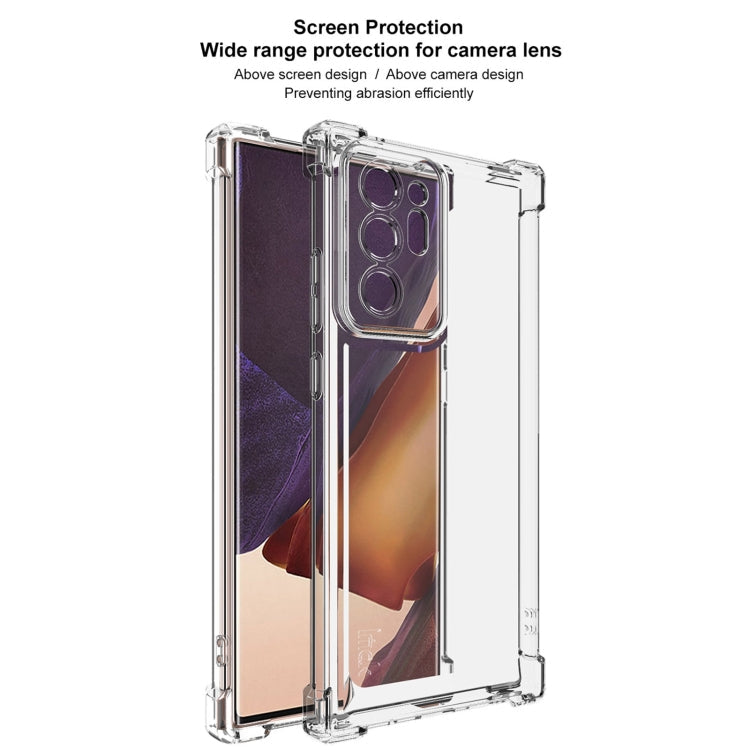 For Samsung Galaxy Note20 Ultra IMAK UX-4 Series Four-corner Shockproof Phone Case(Transparent)