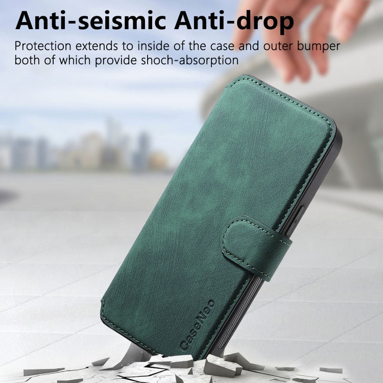 For iPhone 15 Plus CaseNeo MagSafe RFID Anti-theft Retro Leather Phone Case(Green)