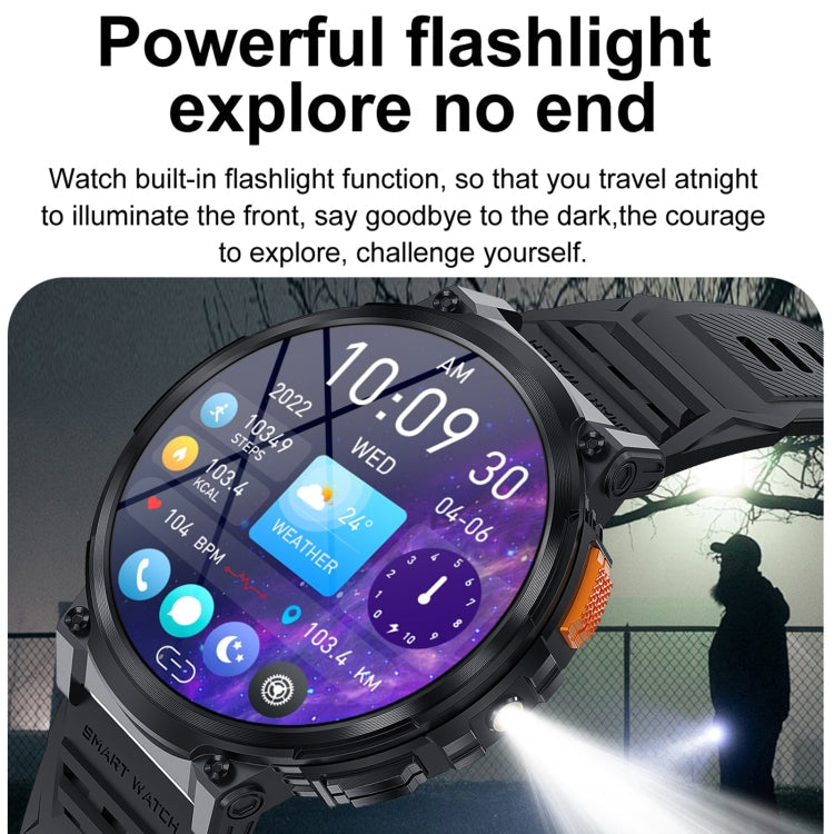 LEMFO K66 1.85 inch Bluetooth Call Smart Watch, Support Heart Rate / Blood Oxygen(Black)