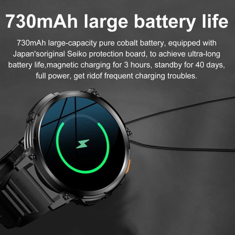 LEMFO K66 1.85 inch Bluetooth Call Smart Watch, Support Heart Rate / Blood Oxygen(Black)