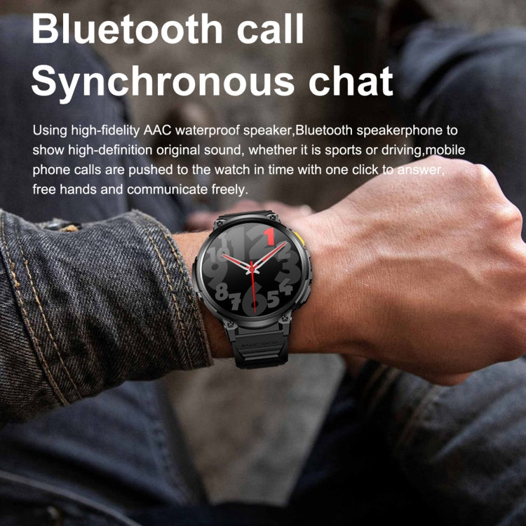 LEMFO K66 1.85 inch Bluetooth Call Smart Watch, Support Heart Rate / Blood Oxygen(Orange)