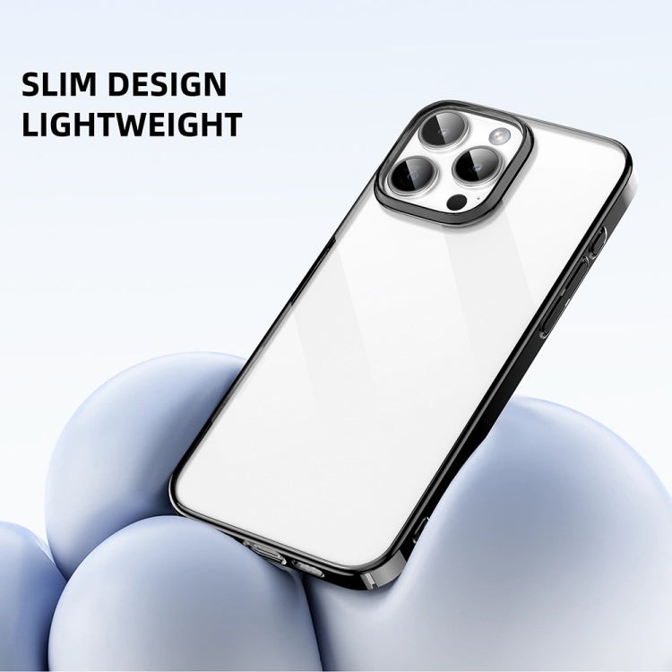 For iPhone 16 Pro Max Mutural Jiantou Series Electroplating Hybrid PC Phone Case(Silver)